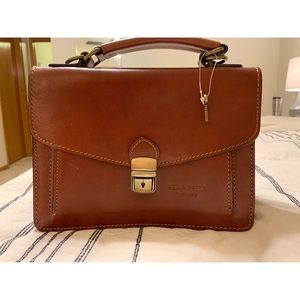 Vera Pelle handbag/crossbody cognac leather